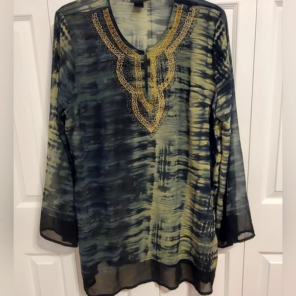 Ashley Stewart Tops - Ashley Stewart Tie Dye Tunic 